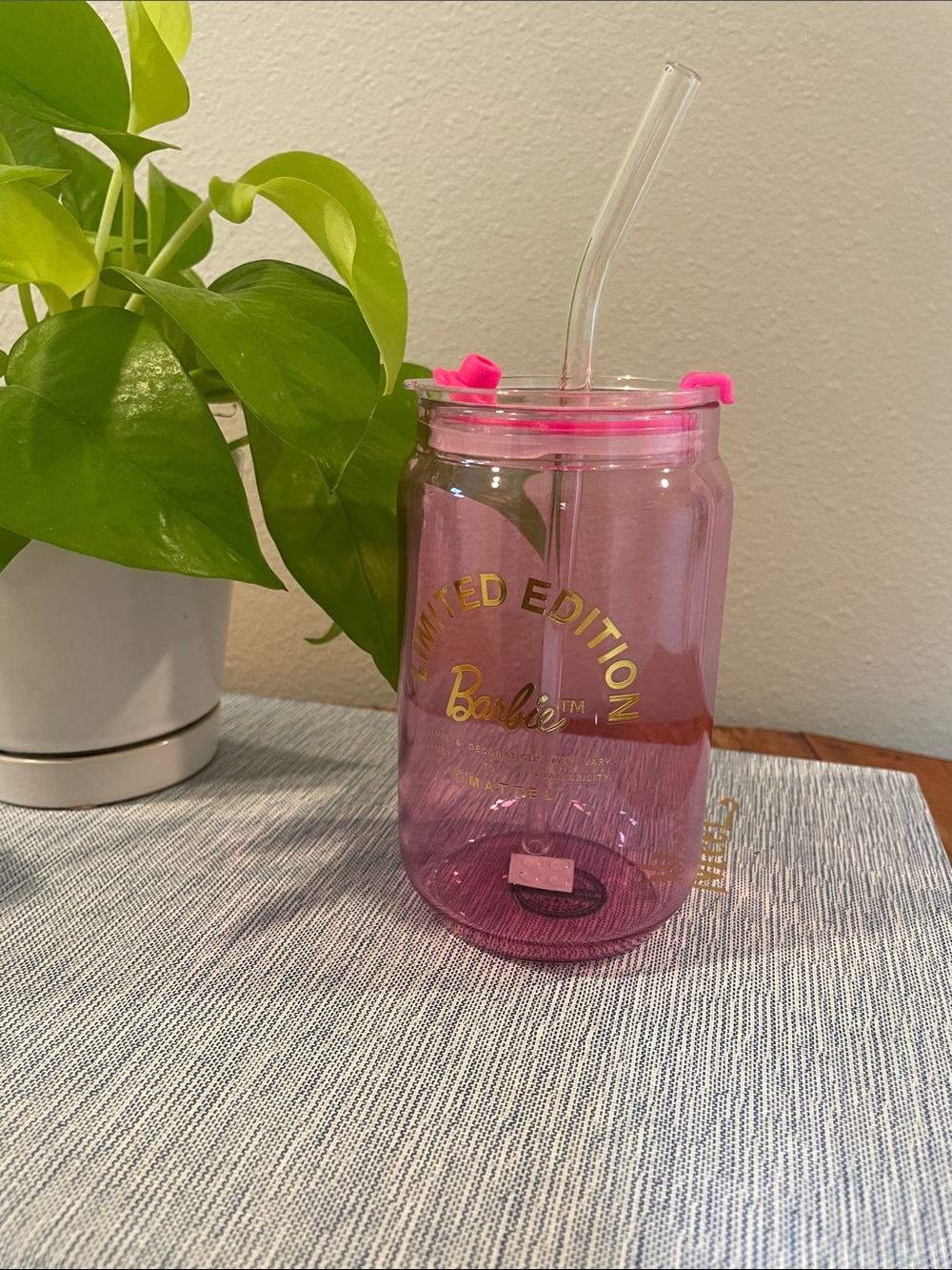 Barbie x Dragon Glassware Limited Edition Pink Tumbler | 16 oz